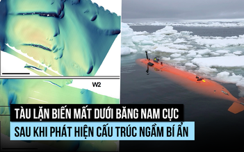 Tàu lặn tự hành biến mất ở Nam Cực sau khi phát hiện địa hình bí ẩn