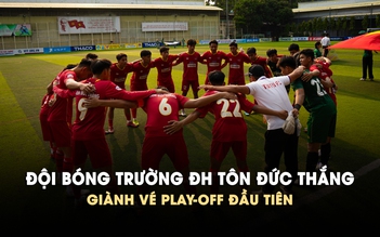 Trường ĐH Tôn Đức Thắng giành vé play-off đầu tiên với sức mạnh tuyệt đối