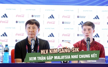 HLV Kim Sang-sik xem trận gặp Malaysia như chung kết, Minh Hoàng tiếc vì lỡ hat-trick