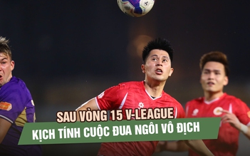 Sau vòng 15 V-League: CLB CAHN thua derby nhưng vẫn vững ngôi đầu, cuộc đua vô địch thêm kịch tính
