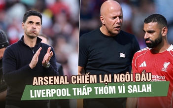 Arsenal chiếm lại ngôi đầu, Liverpool thắng nhưng thấp thỏm vì Salah
