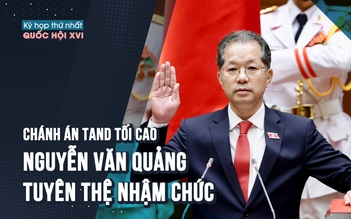 [VIDEO] Chánh án TAND tối cao Nguyễn Văn Quảng tuyên thệ và phát biểu nhậm chức