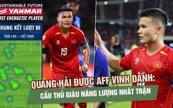 Quang Hải được AFF vinh danh: Cầu thủ giàu năng lượng nhất chung kết lượt đi