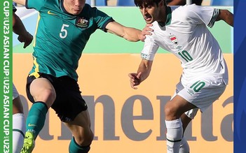 Kết quả U.23 Iraq 1-1 U.23 Úc, VCK châu Á: Bất phân thắng bại