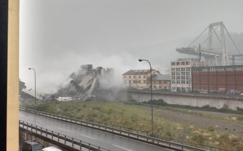 Sập cầu đường bộ ở Ý, 30 người chết