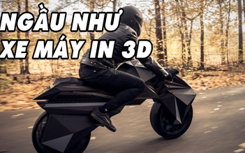 Cực 'ngầu' xe máy in 3D vừa lăn bánh