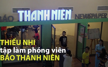 Tập làm phóng viên ở ngày hội gia đình báo chí