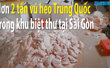 Hơn 2 tấn vú heo Trung Quốc giấu trong khu biệt thự tại Sài Gòn