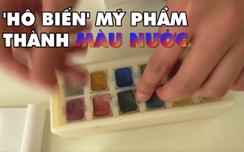 Mỹ phẩm quá hạn? Hãy dùng làm màu vẽ