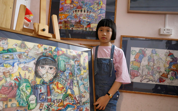 Cô bé Việt và những bức tranh về Covid-19 trên hãng tin Anh