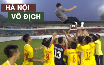 U.19 Hà Nội ăn mừng chức vô địch U.19 Quốc gia
