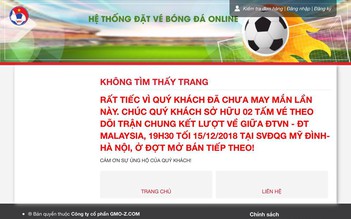 Vé xem chung kết AFF Cup tại Mỹ Đình được bán hết trong vòng 3 phút