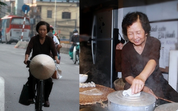 Người phụ nữ đạp xe lên phố cổ, nửa thế kỷ tráng bánh cuốn Thanh Trì