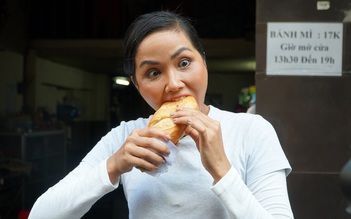 H’hen Niê dành một ngày để đi ăn bánh mì Sài Gòn