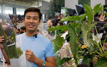 Chợ lá cây cuối tuần độc đáo ở Sài Gòn: Vui như chợ hoa ngày Tết