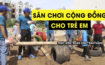 Sân chơi tái chế cho trẻ em ở thành phố