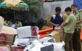 Thu giữ lô hàng điện lạnh, điện tử cũ cấm nhập khẩu