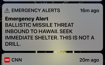 Cơ quan khẩn cấp Hawaii nhận chỉ trích vì báo động tên lửa sai