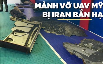 Iran công bố mảnh vỡ UAV do thám Mỹ bị bắn rơi