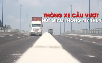 Cận cảnh cầu vượt vừa thông xe tại “điểm đen” vòng xoay Mỹ Thủy