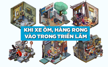 Sài Gòn 3 mét vuông: Khi xe ôm, hàng rong vào trong triển lãm
