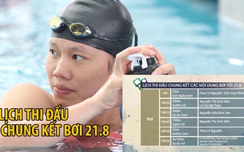 SEA Games 29: Ánh Viên xuất trận, bơi lội hi vọng 5 HCV trong ngày 21.8