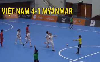 Thắng đậm Myanmar, Futsal nữ Việt Nam nuôi hy vọng huy chương