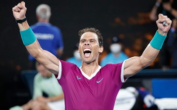 Úc mở rộng 2022: 'Lội ngược dòng' khó tin, Nadal lập kỷ lục Grand Slam