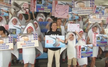 Hồng Kông: biểu tình phản đối nhà hàng vi cá mập