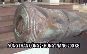 Cận cảnh súng thần công "khủng" nặng 200 kg được phát hiện tại Đà Nẵng