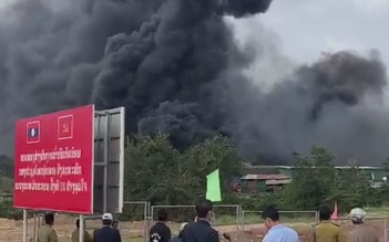 Cháy nổ kinh hoàng ở biên giới Việt – Lào, 1 người chết, 4 người bị thương nặng