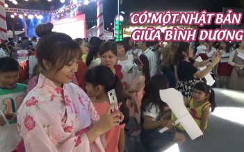 Những cô gái Bình Dương thích thú với kimono trong Lễ hội Nhật Bản