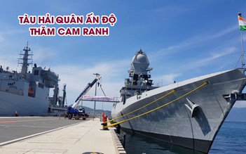 Hai tàu hải quân Ấn Độ thăm cảng quốc tế Cam Ranh