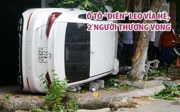 Ô tô “điên” leo vỉa hè ở TP.Quy Nhơn làm 2 người thương vong