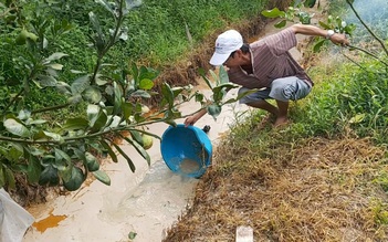 Người dân kêu cứu vì chất thải lạ xuất hiện trong vườn, đốt đâu cháy đó