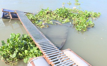 Sạt lở kinh hoàng ở Vĩnh Long làm hơn 4 tấn cá điêu hồng trôi sông Cổ Chiên