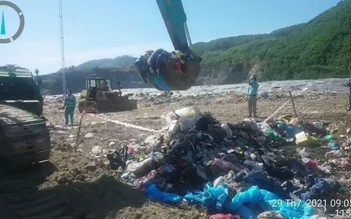 Vụ nhiều đồ chống dịch ở bãi rác Khánh Sơn: tiêu hủy, hỗ trợ KCN thu gom rác y tế