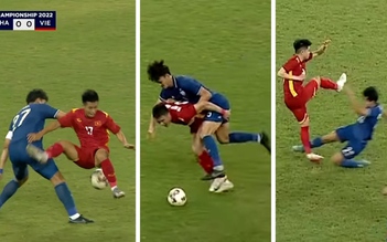 Sửng sốt trước nhiều kiểu đá xấu của cầu thủ Thái Lan với U.23 Việt Nam