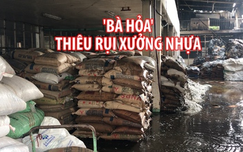 'Bà hỏa' thiêu rụi xưởng nhựa lúc rạng sáng