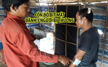 Côn đồ bịt mặt ra chòi nghêu đánh 3 người bị thương