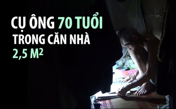 Cuộc sống của cụ ông 70 tuổi trong căn nhà 2,5 mét vuông ở Hà Nội