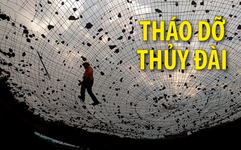 Thủy đài khổng lồ ở Sài Gòn bắt đầu được tháo dỡ