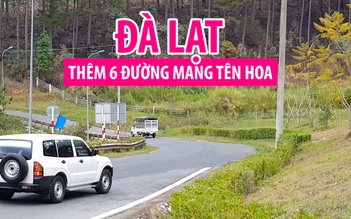 Đà Lạt có thêm 6 con đường mang tên các loài hoa