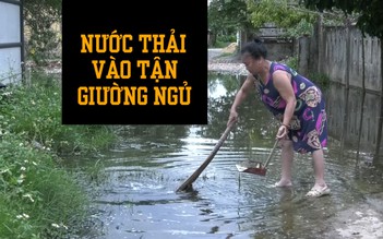 Đau khổ vì nước thải quanh năm chảy tận vào giường ngủ