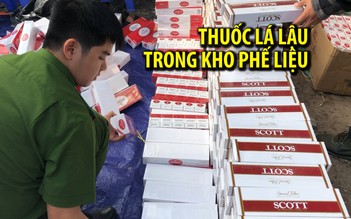 Hơn 3.300 cây thuốc lá lậu trong kho phế liệu vùng ven Sài Gòn