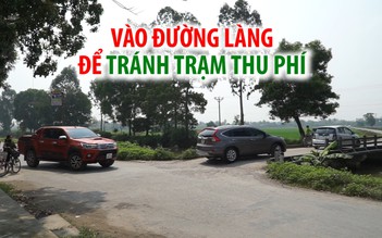 Hàng trăm xe ô tô vào đường làng để tránh trạm thu phí mỗi ngày