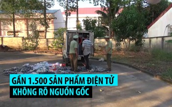 Thu giữ hàng ngàn sản phẩm điện tử không rõ nguồn gốc