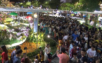 Người Sài Gòn hạnh phúc chờ năm mới trên đường hoa Nguyễn Huệ năm 2020