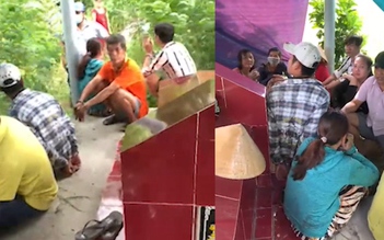 Bắt 11 người chen chúc đánh bạc trong nghĩa địa ở Vĩnh Long