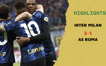 Highlights Inter Milan 3-1 Roma: Thắng đẹp để tái chiếm ngôi đầu bảng